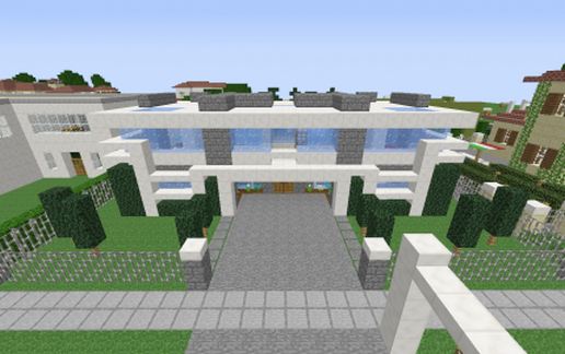 Compact modern house schematic - building
