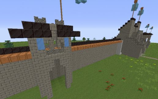 Black Castle gate,wall and towers