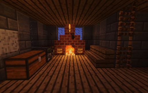 Stone lighthouse - (with working fireplace)