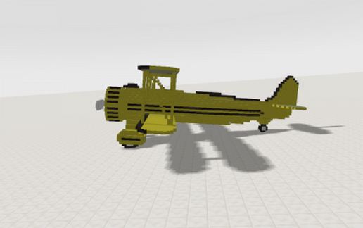 Biplane (yellow) schematic - building
