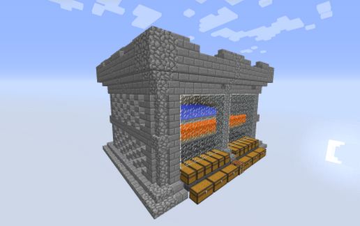Iron Golem Spawner Sky Realm schematic - building