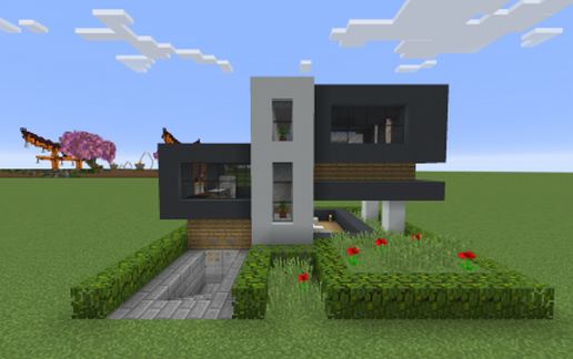 Simple Modern Concrete Home schematic - building