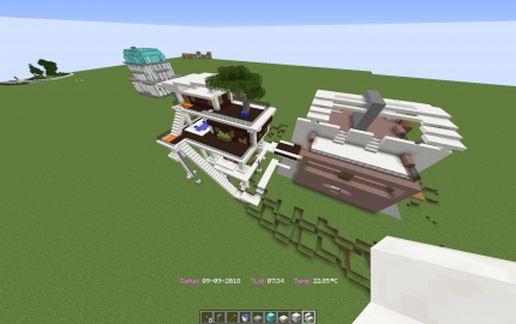 modern house blck-wthe