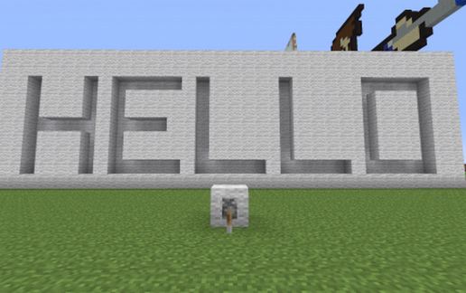 HELLO Sign schematic - building