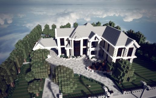 Sandstone Mansion Minecraft Schematic