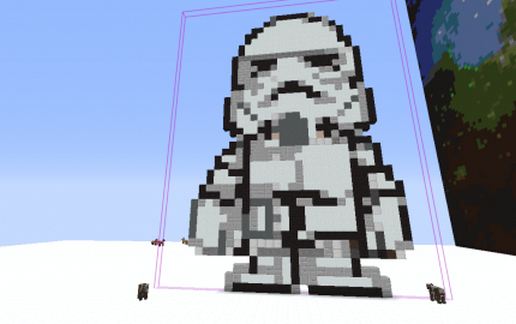 stormtrooper pixle art schematic - building
