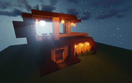 Modern 2-Story Wooden House