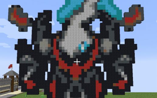 Darkrai Pixel Art schematic - building