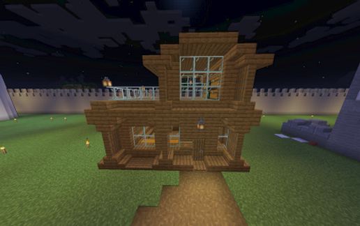 samll wooden house schematic - building