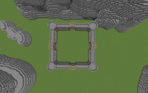 castle walls schematic - building