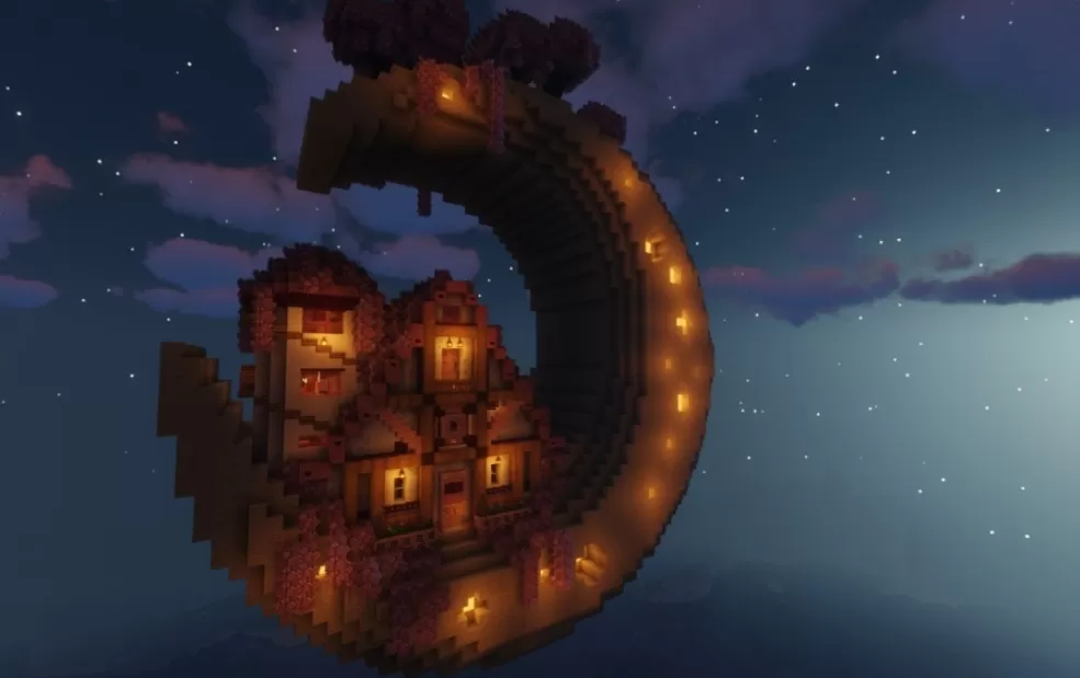 Moon-Themed Fantasy House