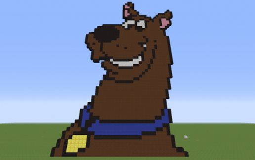 Scooby Doo Pixel Art schematic - building