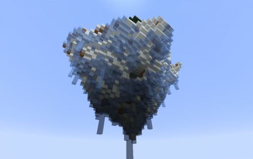 Snow sky island. schematic - building
