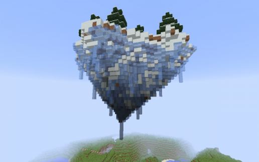 Snow sky island.