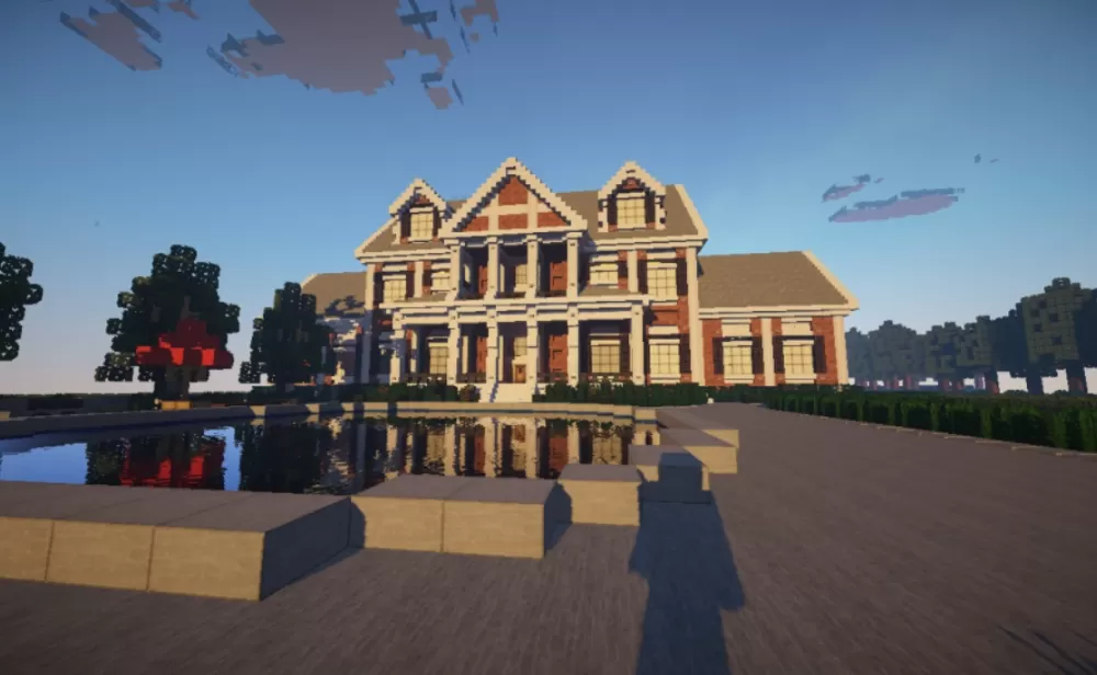 Colonial Mansion 1 schematic - building