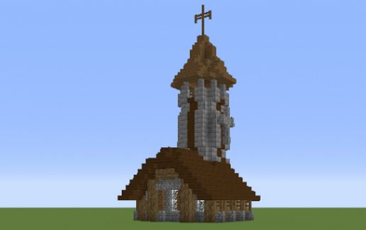 Medieval Village Church schematic - building
