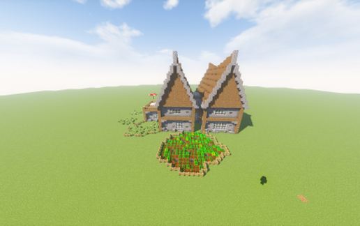 Simple Rustic House schematic - building