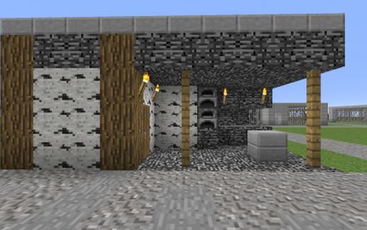 Blacksmith Bedrock schematic - building