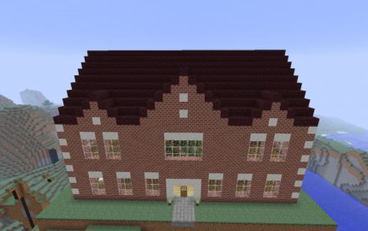 Large Brick House schematic - building