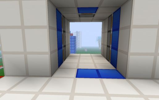3x3 completely hidden piston door