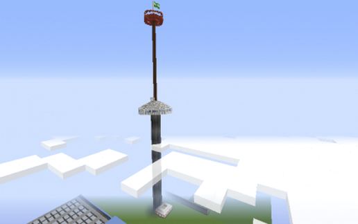 Euromast (Dutch building in Rotterdam) schematic - building