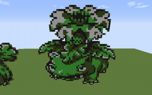 Venusaur sprite schematic - building