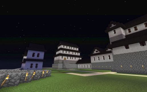 Huge Japanese Castle! schematic - building
