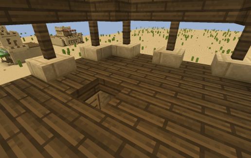 desert styled watchtower schematic - building