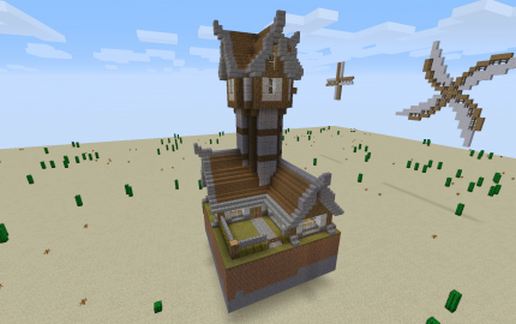 Windmill house with basement schematic - building