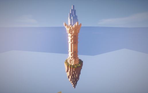 Tower of the Blue Flame schematic - building