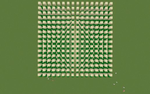 Cactus Farm: 32 long & 64 High schematic - building