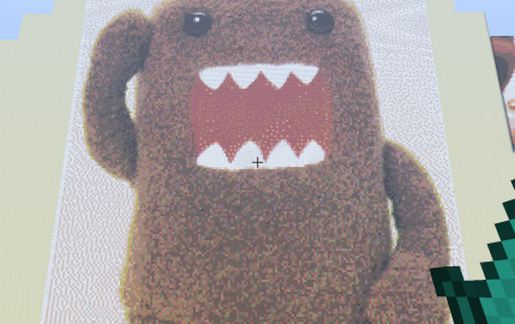 Giant DOMO Pixel Art schematic - building