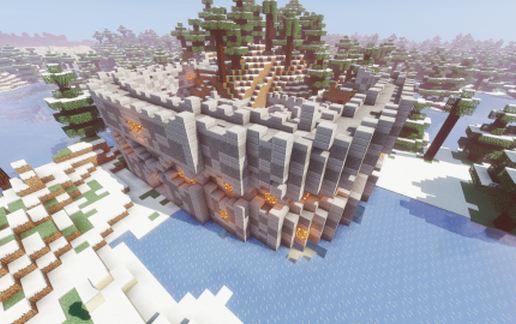 Stone embelished big castle schematic - building