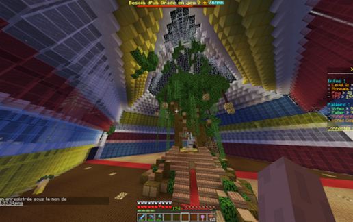Giant Glass Build with tree and spawn schematic - building