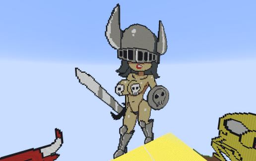 Warrior Girl Pixel Art
