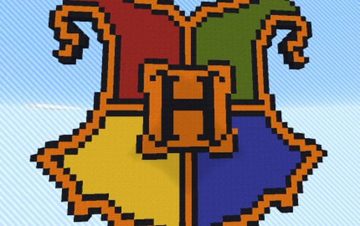 Hogwarts Pixel Art schematic - building