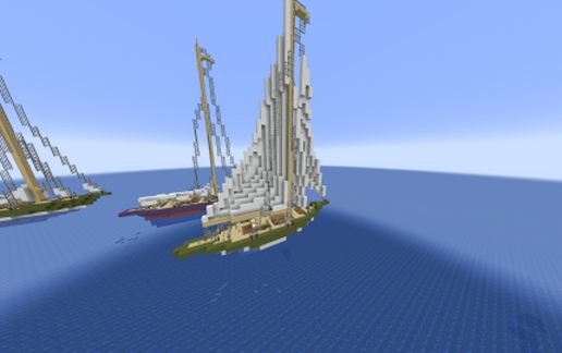 J-class yacht Shamrock V schematic - building