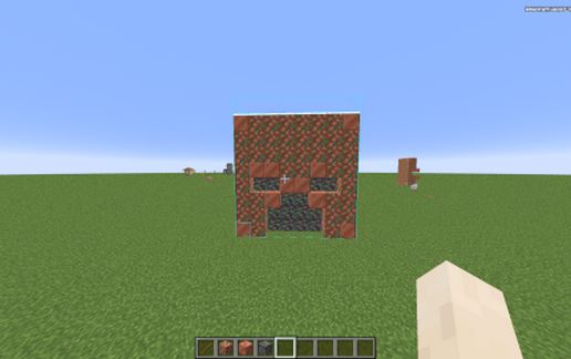 Copper Zombie Mob Head schematic - building
