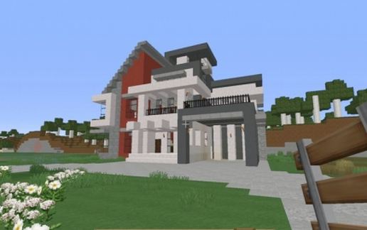 Modern Multi Level Home schematic - building