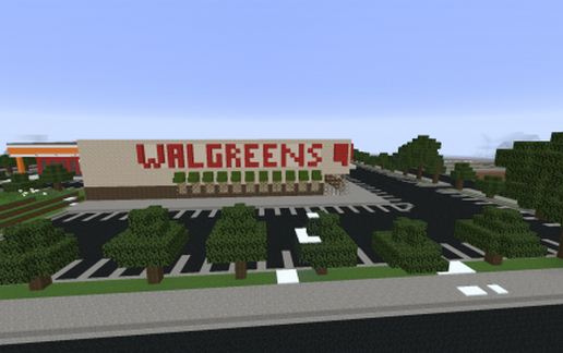 Walgreens Drug Store schematic - building