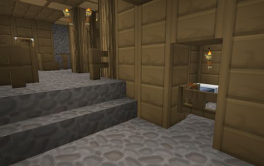 Small wooden house schematic - building