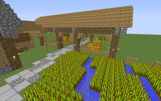 medieval farm schematic - building