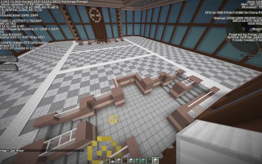 Pixelmon Jubilife Global Terminal w/ Open Floor Plan
