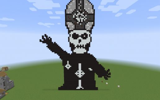 Papa Emeritus II Pixel Art schematic - building