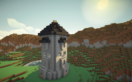 Medieval Stonebrick Watchtower schematic - building