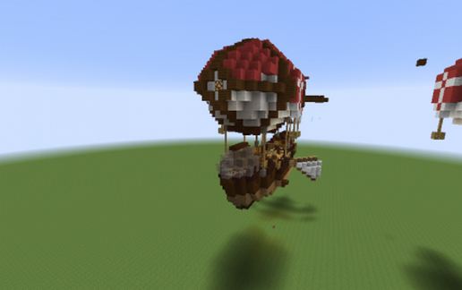 Rocket Airship Medium size (modded) schematic - building