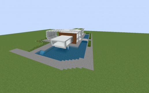 luxury house that looks like a USB key schematic - building