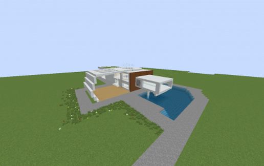 luxury house that looks like a USB key