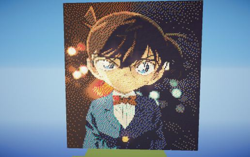Detective Conan Pixel Art schematic - building