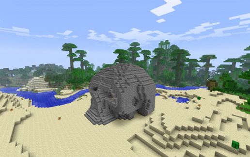 3d skull house schematic - building